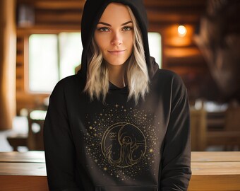 Vintage Aquarius Astrology-hoodie: behaaglijk Zodiac-sweater