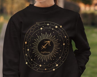 Schütze Sternzeichen Sweatshirt: Himmlische Astrologie Geschenk Shirt