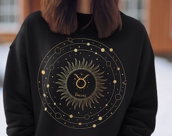 Sudadera con el signo del zodiaco Tauro: Camiseta con gráficos astrológicos