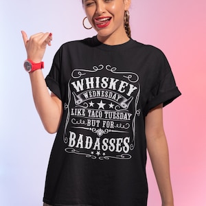 Maglietta Comfort Colors Whiskey Wednesday: regalo per gli amanti del whisky del Tennessee