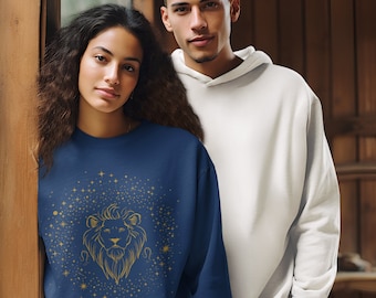 Zodiac Leo Sweatshirt: Graphic Astrology Shirt, Birthday Gift