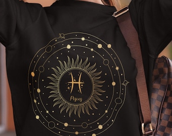 Sweater met sterrenbeeld Vissen: trui met ruimtehoroscoop