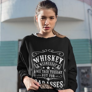 Felpa con scritta "Sarcastic Whiskey": regalo per gli amanti del whisky immagine 10