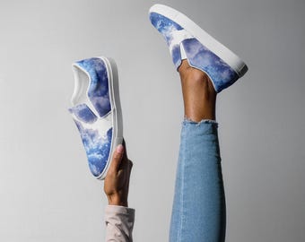 Celestial Galaxy Slip-On Shoes | Women's Canvas Sneakers