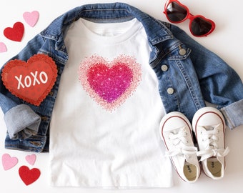 Valentinstag Shirt für Kleinkinder: Herzen T-Shirt