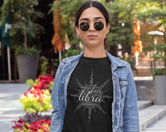 Comfort Colors Libra Zodiac T-Shirt: Vintage Astrology Gift
