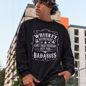 Felpa con scritta "Sarcastic Whiskey": regalo per gli amanti del whisky immagine 7