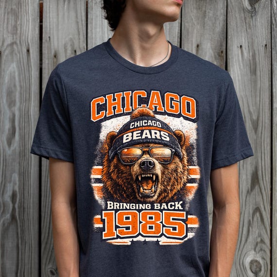 Vintage Chicago Bear T-shirt | 1985 Retro Football Fan Tee - Etsy