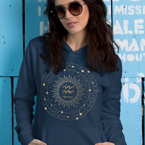 Aquarius Hoodie, Astrology Hoodie, Zodiac Hoodie, Aquarius Birthday Gift Aquarius Zodiac Sign Shirt, Aquarius Gift Ideas, Aquarius Gifts