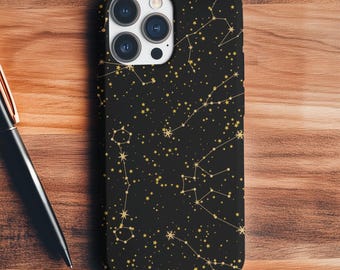 Spersonalizowane etui na telefon z konstelacją: mapa gwiazd niebieskich, prezent astrologiczny