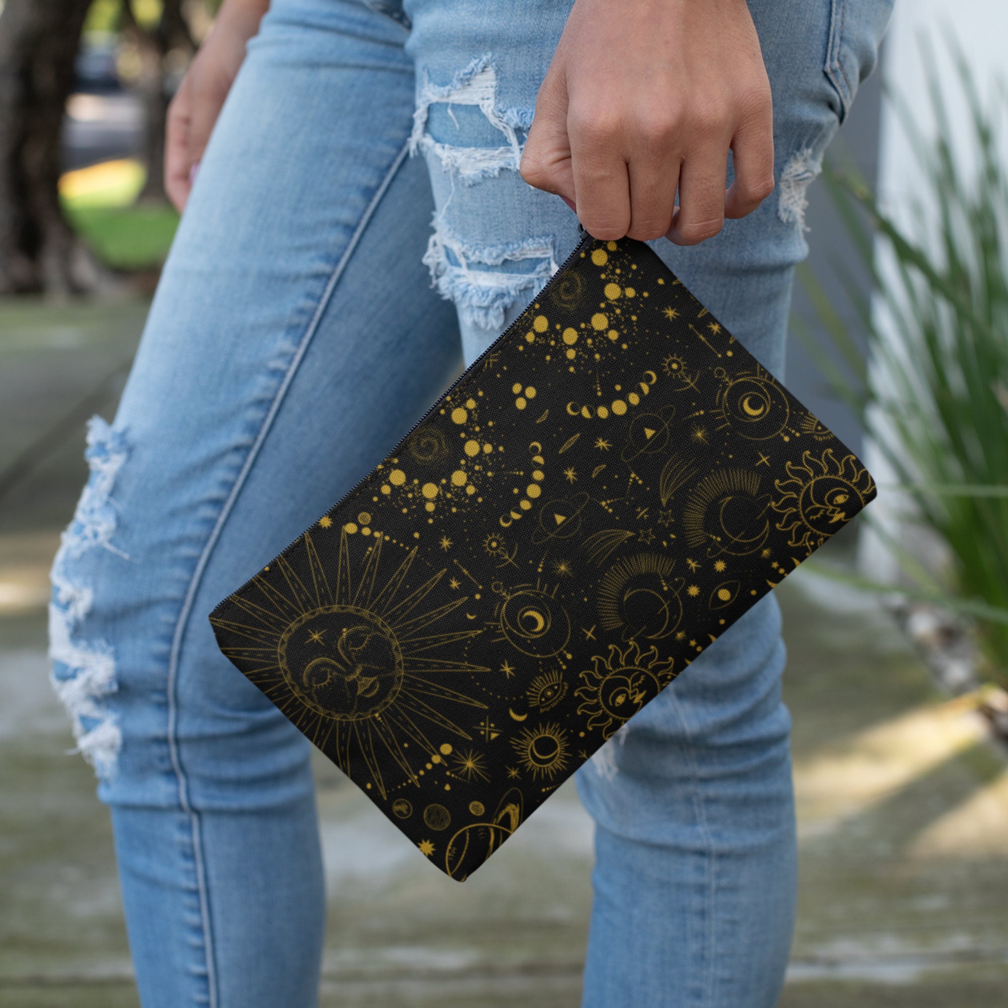 Celestial Accessories Makeup Bag Solar System Toiletry Bag Astronomy Gift Ideas Unique Celestial Gift Ideas Galaxy Print Accessories Moon