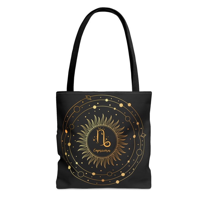 Capricorn Zodiac Tote Bag: Celestial Astrology Gift image 5