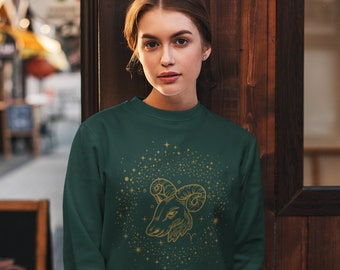 Sweatshirt Ram sterrenbeeld: grafische astrologische trui