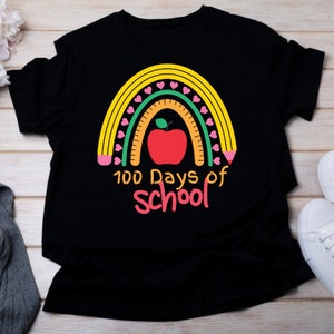 Teacher 100 Days of School Shirt Teacher T-Shirt 100 Days of School Teacher Gifts Teacher, 100 Days Tshirt FREE SHIPPING