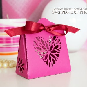Gift box svg, Wedding heart, candy box template, thanksgiving box, bride's box, valentine's box, Cameo Cricut, laser cut, svg dxf ai cdr