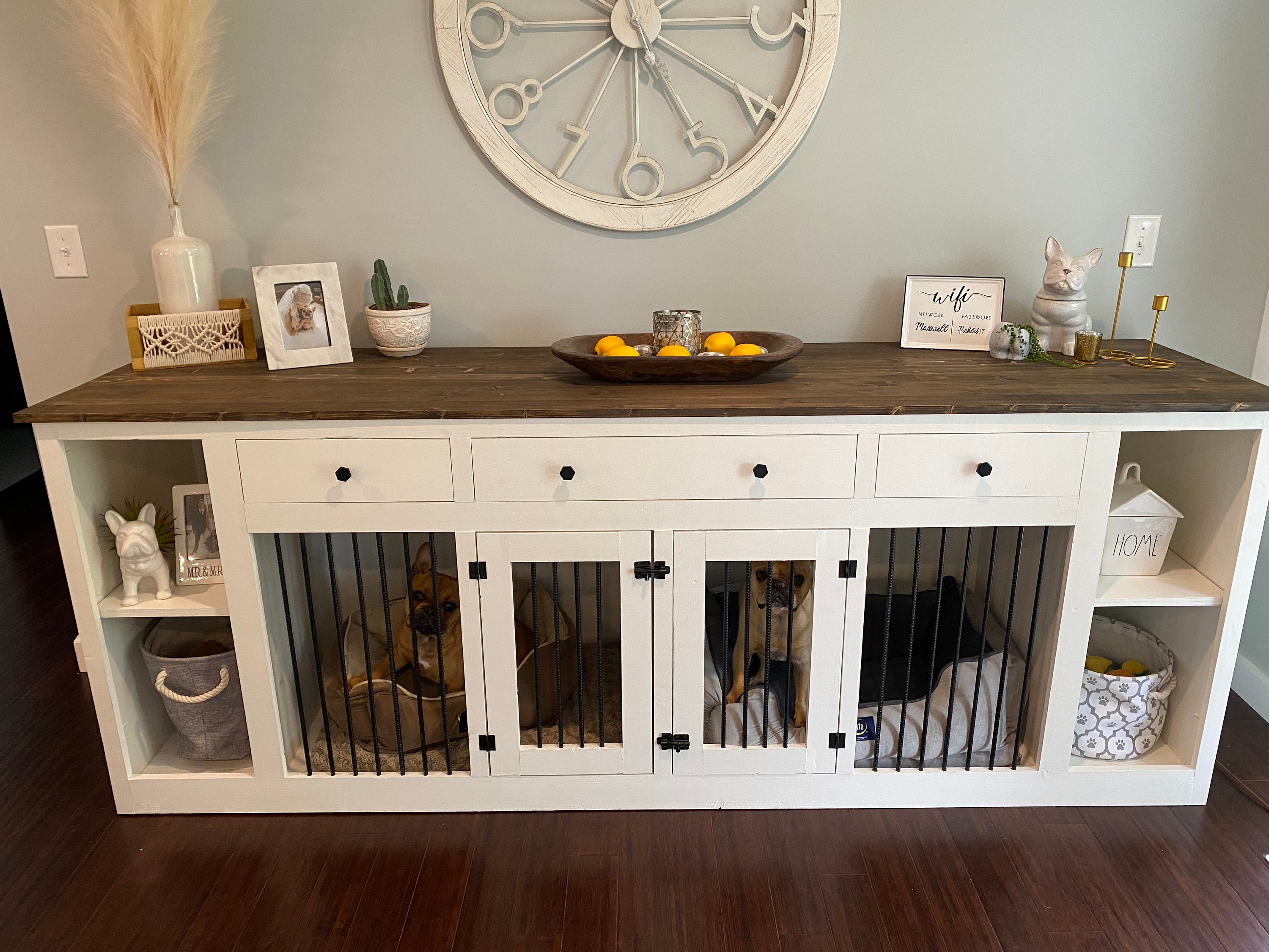 Dog kennel buffet hot sale table