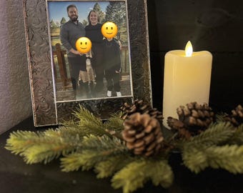 Stained glass picture frame