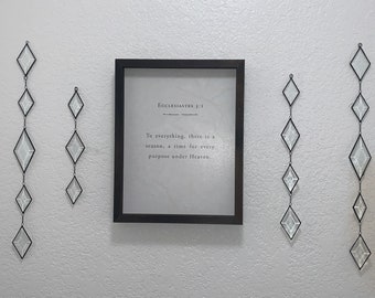 Stained glass glass wall hanging.