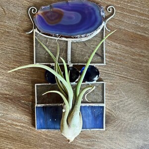 Air Plant Agate Suncatcher