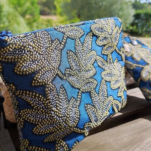 Trousse de maquillage Jacquard et son étui à lunettes