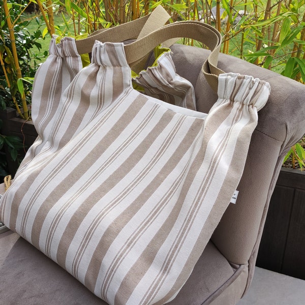 Sac cabas tissu jacquard Gobelin