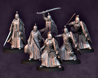 Elfo sangriento con espada y escudo / Elfos sangrientos / Davale Games / Fantasía