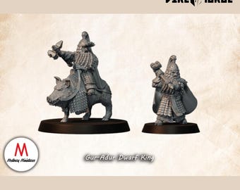 Gur-Adur Dwarf King | Dwarves of the Saphire Ridges | Medbury | Fantasy