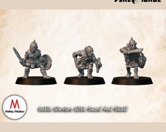 Goblin Warriors With Sword And Shield | Regular Orcs | Medbury | Fantasy