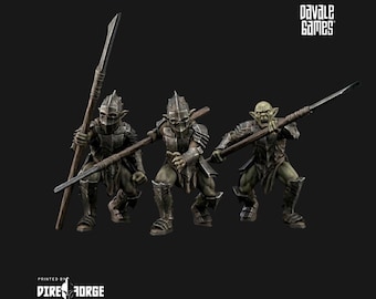 Goblins with spear – Non-escenic base | Goblins of the Cave | Davale Games | Fantasy