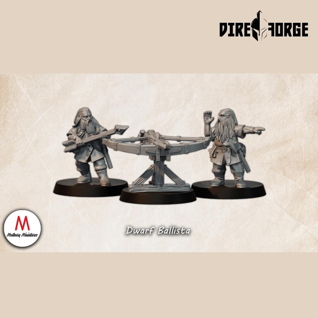 Dwarf Ballista | Dwarves of the Saphire Ridges | Medbury | Fantasy
