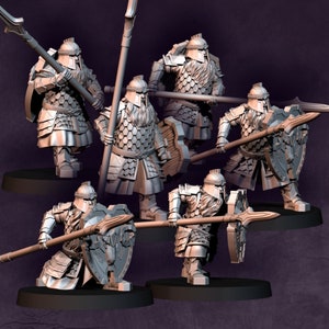 Dwarf Spearman | Silver Goat Dwarves | Davale Games | Fantasy