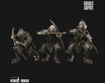 Goblins with bows – Non-escenic base | Goblins of the Cave | Davale Games | Fantasy