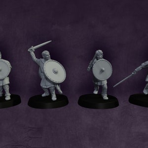 11th century Ceorl Warriors with Swords | Medbury | Historical