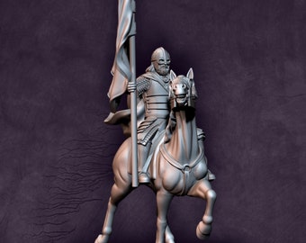 West Human a cavalo com banner - montado | Humanos do Oeste | Jogos de Davale | Fantasia