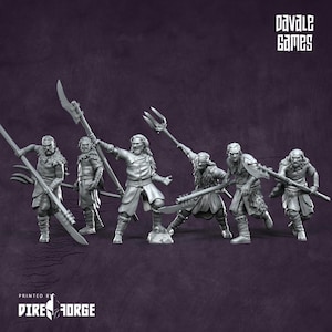 Fellmount Reavers 6x Spearmen | Savage evil humans | Davale Games | Fantasy