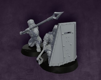 Dwarves Great Shield Team – 2 | Dwarves of the Saphire Ridges | Medbury | Fantasy