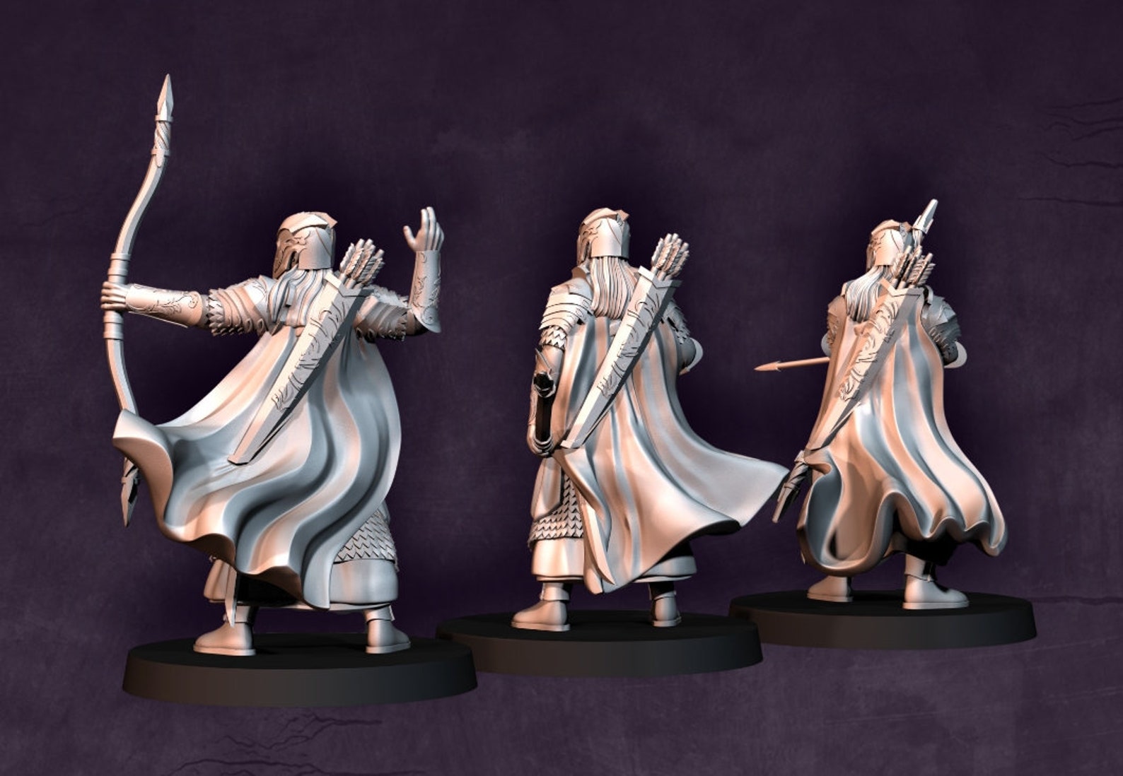 3x Wood Elf Archer Davale Games Fantasy Etsy