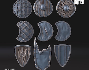 Morlok Weapons and Shields Pack 1 | Scenery | Davale Games | Fantasy