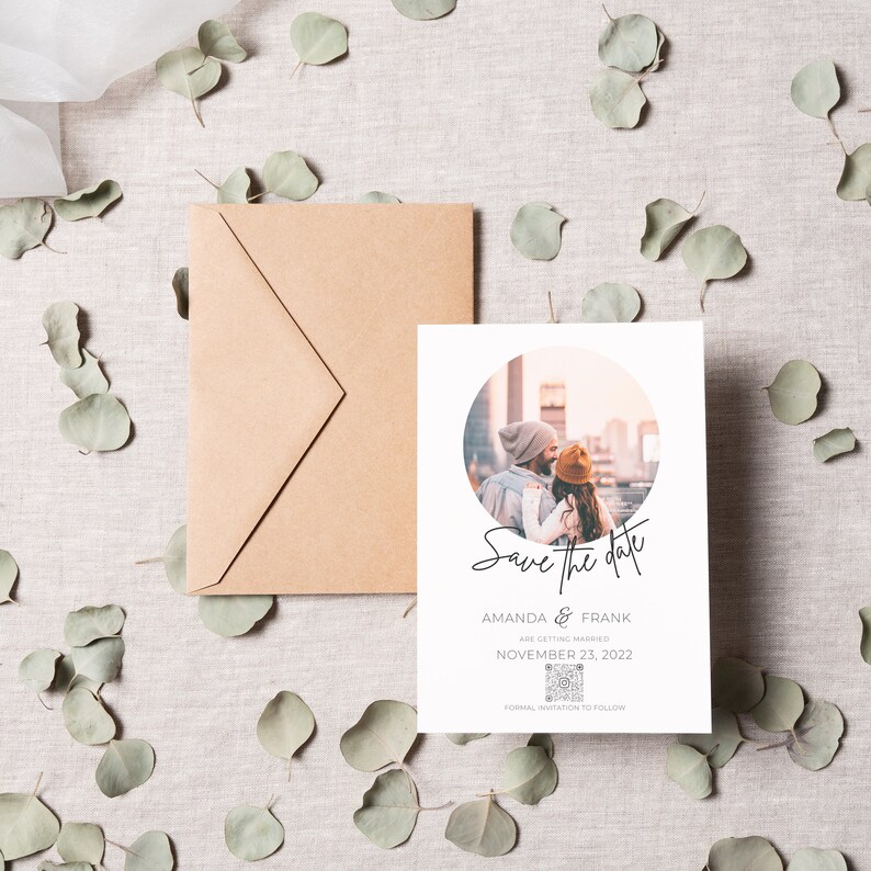 Save the Date QR Code Minimal Save the Date Qr Code QR Save Etsy Canada