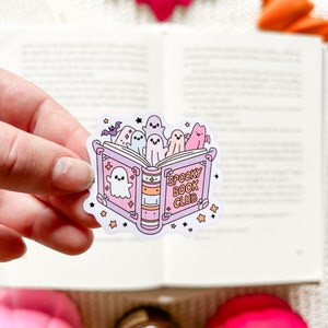 Spooky Book Club Sticker | Bookish Stickers | Kindle Sticker | Halloween Stickers | Book Lover Stickers | Spooky Season | Bookish Merch