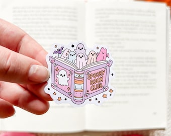 Spooky Book Club Sticker | Bookish Stickers | Kindle Sticker | Halloween Stickers | Book Lover Stickers | Spooky Season | Bookish Merch