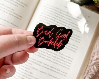 Bad Girl Stickers | Dark Romance Stickers | Kindle Stickers | Bookclub | Black Bookish Stickers | Goth Girl | Morally Grey Book Club