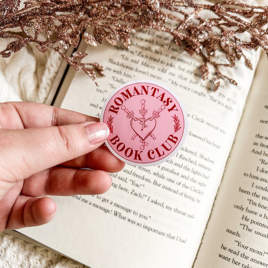 Romantasy Book Club Sticker | Bookish Stickers | Kindle Stickers ...
