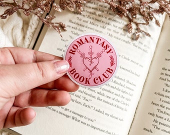 Romantasy Book Club Sticker | Bookish Stickers | Kindle Stickers | Romantasy Stickers | Bookish Merch | Gifts for Book Lovers | Fantasy