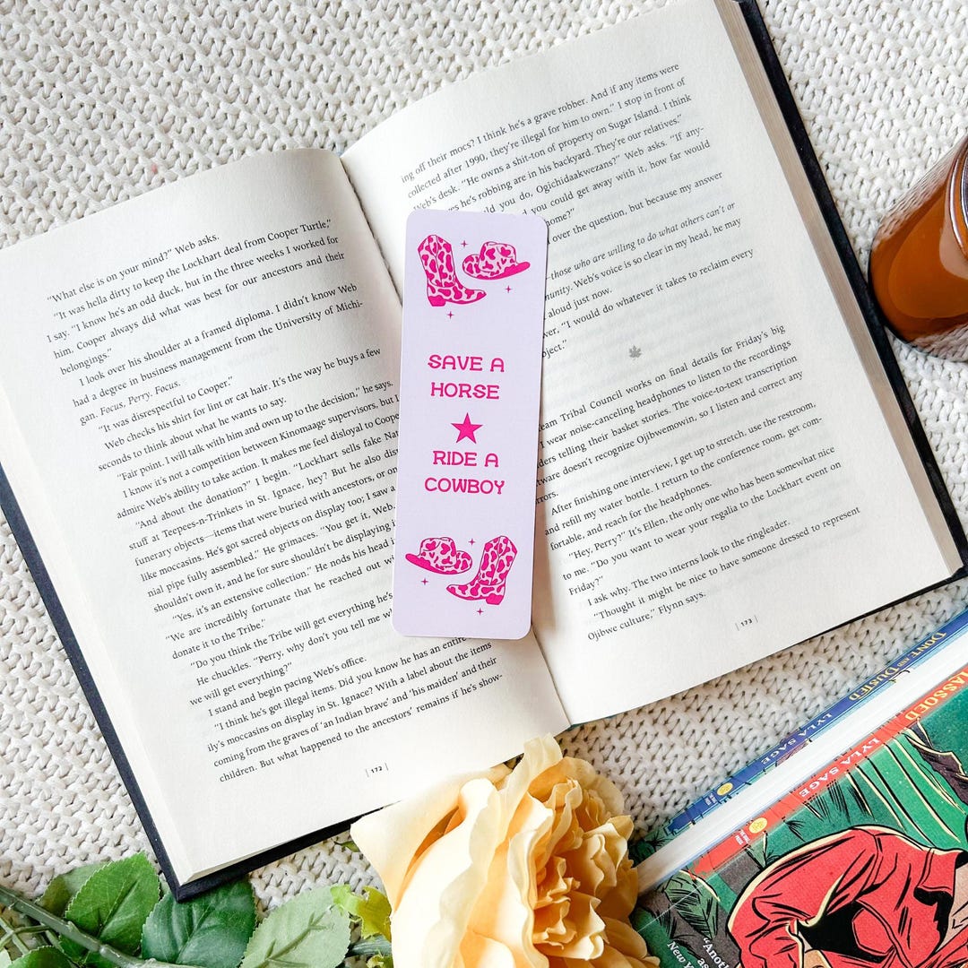 Save A Horse Ride a Cowboy Bookmark | Cowboy Romance Bookmarks ...