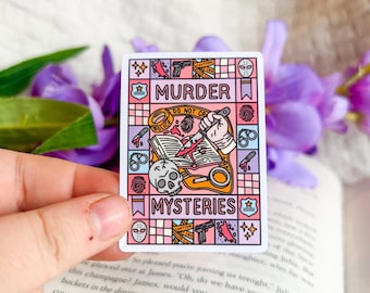 Mystery Book Lover | Kindle Stickers | Horror Book Stickers Ereader | Thriller Reader | Kobo Accessories | True Crime | Cozy Mystery Bookish