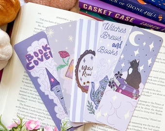 Witchy and Wonderful Bookmark Set or individual | Halloween Bookmark | Spooky Bookmark | Bookish Merch | Witchy Bookmark