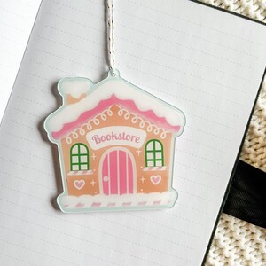 Gingerbread Bookstore Ornament | Bookish Christmas Decorations | Bookish Merch | Book Ornament | Christmas for Readers | Book Tree Ornament