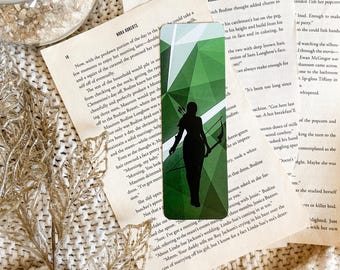 Katniss Lesezeichen | Hunger Games Lesezeichen | Bücherwurm Merch | Fantasy Lesezeichen | Dystopisches Buch Merch | Bücherwurm Geschenke | Buchfigur
