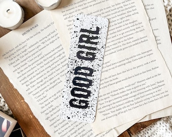 Good Girl Bookmark | Dark Romance Bookmark | Smut Lover | Bookish Merch | Spicy Book Accessories | Black Bookmark | Book Lover Gifts | Kink